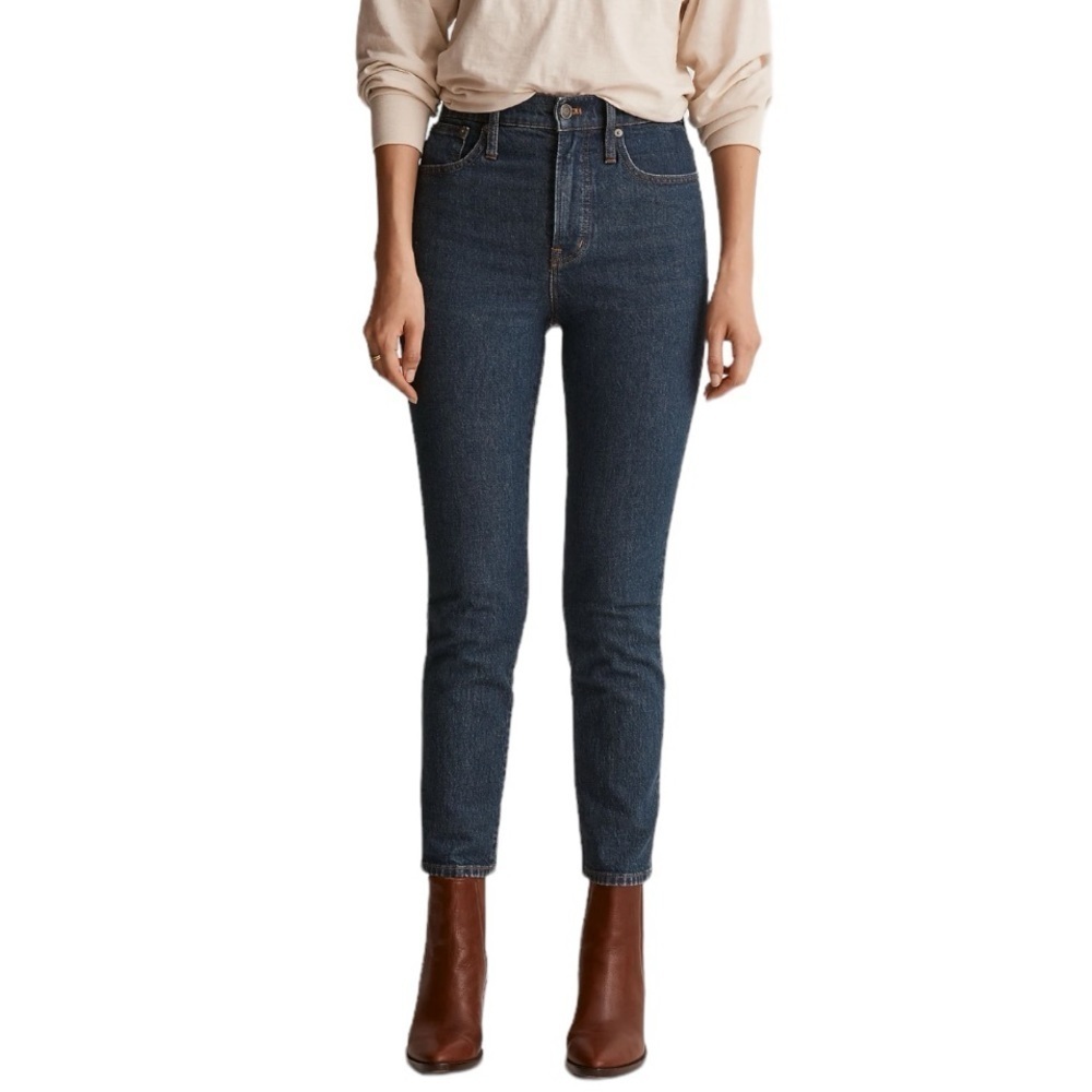 Madewell High Rise Jeans in Dark Blue